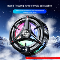 Refroidisseur de téléphone magnétique 2-en-1 à clipser avec éclairage RGB pour le gaming et le streaming en direct, à refroidissement semi-conducteur à congélation rapide et 3 vitesses réglables