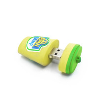 Clé USB en forme de tasse à café en gros OEM nouveau disque USB en forme de bouteille de lait avec logo personnalisé