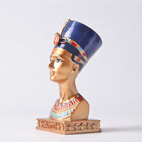 Vilead — figurines Miniature de artistes égyptien antiques, personnages du buste de la tête de reine, pharaon, en soldes