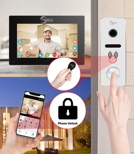 AnjieloSmart Tuya WIFI 1080P <strong>Two</strong>-<strong>way</strong> <strong>Intercom</strong> Video Doorbell <strong>System</strong> 1080P Wide View Angle <strong>Wired</strong> Touch Screen for Villa - Product Image 4