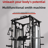 Machine de musculation multifonctionnelle Iron Smith avec capacité de 380 kg, poids maximal de l'utilisateur 900 kg, entraînement de force, musculation