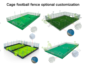 Terrain de football MCG Cage pour intérieur et extérieur, mini terrain de soccer avec filet de sécurité pour les communautés et les écoles - Product Image 2