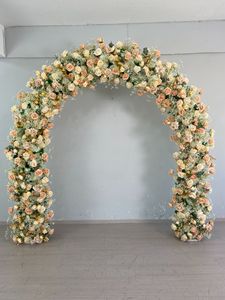 Guirnalda de Rosas de Seda Color Champán para Arco de Boda, Hilera de Flores Artificiales para Decoración de Eventos, Fiestas y Escenarios - Product Image 2