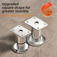 Pieds de meubles modernes et minimalistes réglables, supports de fixation pour cadre de lit, rehausseurs de base d'armoire, supports de charge, pieds en acier inoxydable 304