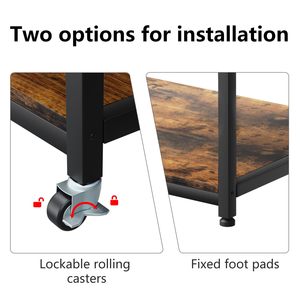 Nhà văn phòng sử dụng máy in công nghiệp lưu trữ giỏ hàng lớn 3 Tier máy in bảng với bánh xe - Product Image 5