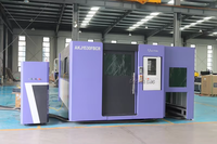 Machine de découpe laser à fibre entièrement fermée de haute précision 3000W-12000W avec prise en charge AI/PLT pour la découpe de l'acier inoxydable et des alliages d'aluminium