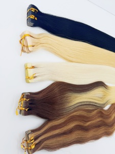 Extensiones de Cabello Remy Virgen Europeo con Cinta Adhesiva, Envío Inmediato, Alta Calidad, Trenzas Invisibles, Venta al Por Mayor, Liquidación - Product Image 2