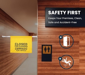 Bandera de Seguridad Personalizada con Diseño Impreso, Señal de Advertencia de Seguridad Colgante de Nailon y Poliéster - Product Image 4