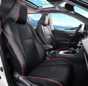 Set Completo di 13 Pezzi di <span class=keywords><strong>Coprisedili</strong></span> Auto <span class=keywords><strong>in</strong></span> <span class=keywords><strong>Pelle</strong></span> Impermeabile di Alta Qualità <span class=keywords><strong>su</strong></span> <span class=keywords><strong>Misura</strong></span> per Toyota RAV4 2019-2025 - Product Image 1