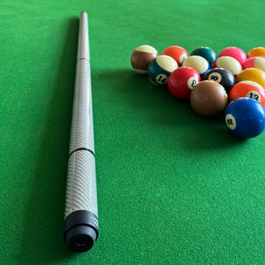 Tongkat Biliar Profesional 11.8/12.9mm Multi-layered Dermal Tip Stainless Steel Joint High-Tech Shaft Carbon Fiber - Product Image 1