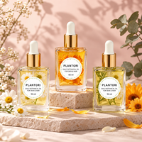 Huile essentielle personnalisée OEM à la lavande, à la menthe poivrée et aux pétales de rose pour les soins de la peau, la croissance des cheveux et les cuticules, fleurs séchées sur mesure