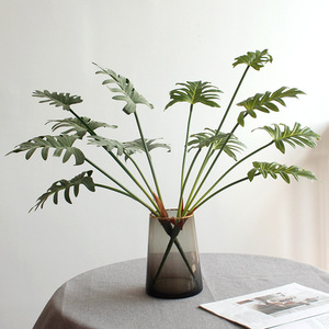 ต้นมอนสเตอร่าประดิษฐ์สีเขียวสำหรับจัดสวนและผนังสีเขียว ต้นไม้ประดิษฐ์สำหรับตกแต่งฉากหลังงานแต่งงาน - Product Image 4