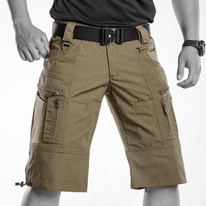Pantalones cortos de <span class=keywords><strong>trekking</strong></span> impermeables para hombre, pantalones tácticos de secado rápido para exteriores, ligeros, transpirables para pantalones cortos Cargo - Product Image 4