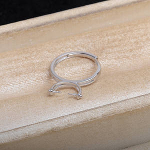 เวนชิ 925 เงินแท้ ชุดอุปกรณ์ทำแหวนเปล่าแบบ DIY พร้อมลูกปัดฝังแบบรูทะลุ ขนาด 8-10 มม. อุปกรณ์ตกแต่งเครื่องประดับทรงกลม รุ่นจีน 16503 - Product Image 4