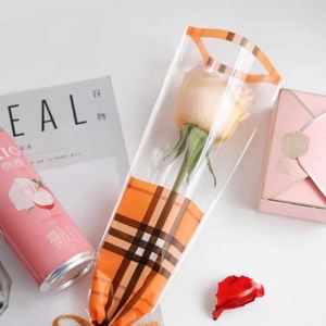 Sacs d'emballage floraux imperméables en OPP pour la Saint-Valentin, pour bouquet de fleurs individuelles, boîte complète, vente en gros - Product Image 3