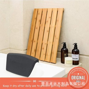 Alfombra antideslizante de madera para baño con diseño de drenaje hueco, adecuada para uso doméstico y comercial, ideal para zonas de ducha. - Product Image 3
