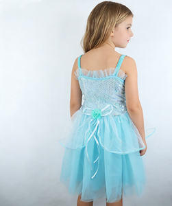 Nuovo Arrivo Costume da Principessa Elsa in Poliestere con Accessori per Bambini, Abiti per Feste <span class=keywords><strong>di</strong></span> Compleanno e Halloween - Product Image 2