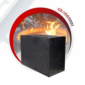 Briques réfractaires personnalisées à haute résistance thermique, briques en magnésie-alumine-carbone, briques noires pour fours à haute température - Product Image 2