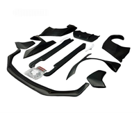 Kit de carrocería ancha Rocket Bunny de fibra de resina para Lexus RCF (modelos 2014-2018), con alerón delantero, difusor trasero, faldones laterales y guardabarros.