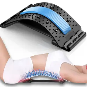 Dispositivo di trazione lombare Chiropratic regolabile per massaggio posteriore barella per alleviare il dolore lombare e l'uso dell'organizzatore