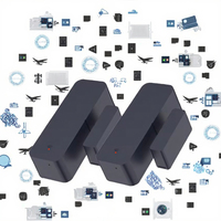 Capteur de porte/fenêtre intelligent Tuya Zigbee WiFi à piles, contrôle à distance via application, compatible Smart Life, Android, Google Home, Yandex Bar