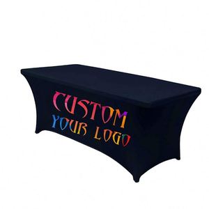 Housse de table personnalisée imprimée en plusieurs couleurs, 4 pieds, 6 pieds, 8 pieds, nappe de haute qualité avec impression colorée - Product Image 1
