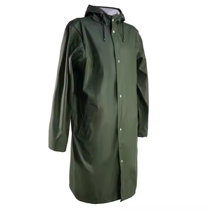 Imperméable en PU pour adultes une pièce imperméable Poncho simple pour hommes et femmes haute fréquence pressage à chaud vêtements <span class=keywords><strong>de</strong></span> <span class=keywords><strong>pluie</strong></span> pour adultes - Product Image 4