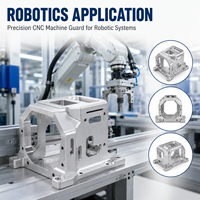 Services d'usinage CNC multi-axes, protection de machine en aluminium 6061 avec traçabilité des matériaux pour la robotique