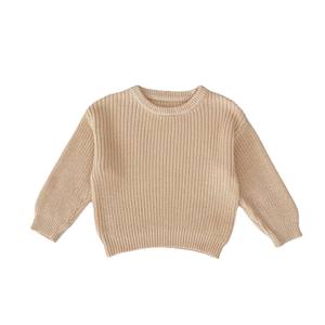 Herbst und Frühling Neue Kinder bekleidung Langarm-Strick pullover für Mädchen mit einfarbigem Baby oberteil - Product Image 3