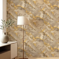 Papier peint PVC moderne multicolore à motifs floraux, imperméable et anti-moisissure, pour salon luxueux, canapé, salle à manger d'hôtel