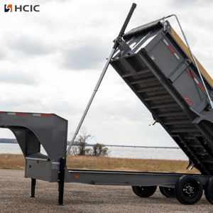 Cylindre hydraulique télescopique professionnel OEM/ODM modèle HTC 7 tonnes, course de 90 pouces <span class=keywords><strong>pour</strong></span> remorque à benne basculante - Product Image 1
