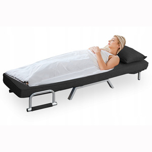 Factory Wholesale Metal Stand Convertible Adjustable Position Backrest Versatile Living Room Guest Loungers <strong>Bed</strong> <strong>Recliner</strong> - Product Image 3