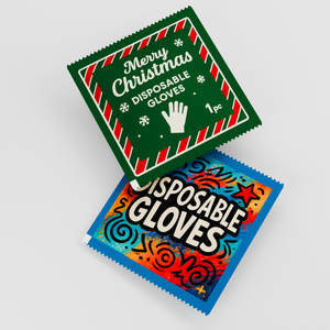 Gants transparents jetables avec emballage personnalisé pour étals de collations frites, emballage en papier, remise au client - Product Image 6