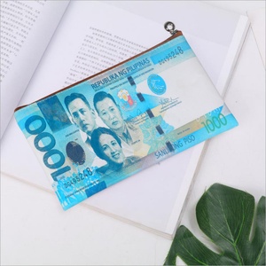 For Creative Personalized Microfiber Leather RFID Blocking Long Open Zipper Pouch Organizer Coin Holder Purse - Product Image 6