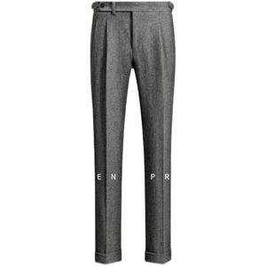<span class=keywords><strong>Pantalon</strong></span> en <span class=keywords><strong>tweed</strong></span> à chevrons pour <span class=keywords><strong>homme</strong></span>, coupe slim, nouvelle collection automne-hiver, <span class=keywords><strong>pantalon</strong></span> Naples, <span class=keywords><strong>pantalon</strong></span> de costume décontracté, coupe droite - Product Image 1