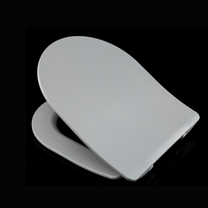 Vente en gros de siège de toilette en céramique, OEM, fermeture douce, mince, <span class=keywords><strong>gris</strong></span>, noir mat, urée, siège de toilette - Product Image 2