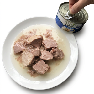 Morceaux <span class=keywords><strong>de</strong></span> <span class=keywords><strong>thon</strong></span> en conserve dans l'huile végétale 155g Ouverture facile |   BRC HALAL Riche en protéines, prêt à consommer pour salades et sandwichs - Product Image 1
