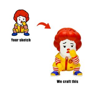 Brinquedo Designer de Anime em Vinil 3D Personalizado em Lote, Figura Colecionável 2D para 3D, Decoração Durável para Maiores de 14 Anos - Product Image 1