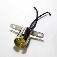 Douille de lampe HoneyFly BA15D BA15S 12V 24V 36V avec connecteur métallique B15 pour voyant lumineux et support de lampe marine