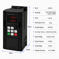 Convertisseur de fréquence pour pompe solaire triphasé 1,5 kW 380V avec contrôle V/F et vectoriel IP20