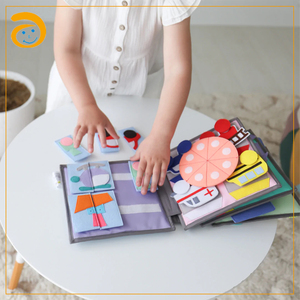 Montessori doux feutre éducatif bébé voyage jouets livre silencieux activité éducation précoce apprentissage feutre livre occupé - Product Image 4