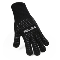 Logo personnalisé Mitaine de four Cuisine Anti-Chaleur Grill Bbq Gants Silicone Résistant à la Chaleur Gants BBQ Grill Gants Pour Cuisson Cuisson Cuisson
