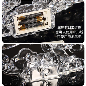 Figurita de dragón de acrílico transparente para decoración de sala de estar, regalo de Año Nuevo Chino, adorno del zodiaco - Product Image 3