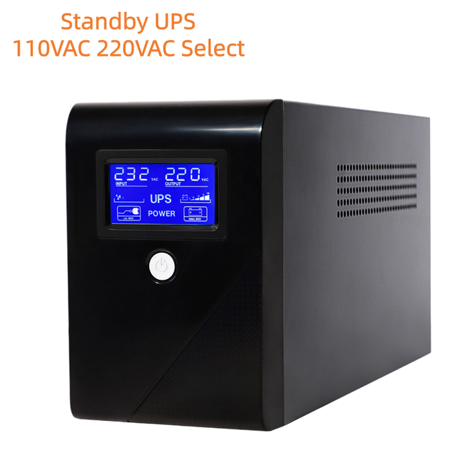 Custom Offline Standby UPS 650VA 360W Lithium Battery 7.2Ah 220VAC 50/60Hz for Computer