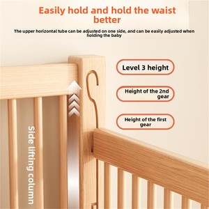 Cuna de Madera Multifuncional 6 en 1 de Alta Calidad, Moderna, para Bebés, <span class=keywords><strong>Muebles</strong></span> Infantiles, Cama Infantil Cómoda con Colchón - Product Image 2