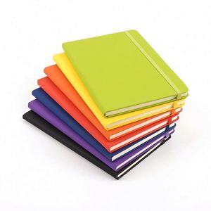 Carnet de notes A5 en cuir PU à couverture rigide, agenda personnalisable avec impression de logo, pages de planification hebdomadaire et journalier - Product Image 3