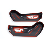 Pour Toyota Prado LC250 Accessoires 2024-2026 Cache de panneau de réglage de siège en fibre de carbone Protection de commutateur électrique Paire complète