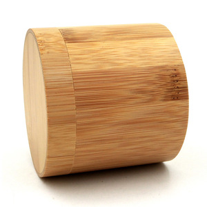 Boîte à montres ronde moderne en <span class=keywords><strong>bois</strong></span> avec accessoires en bambou <span class=keywords><strong>vintage</strong></span> Boîte à lunettes pliable en tube de bambou Boîte de rangement - Product Image 1