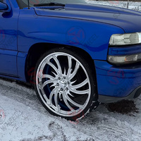 Juego de 2 Ruedas Forjadas de 24 Pulgadas, Diseño Cóncavo, 20, 22, 24, 26 Pulgadas, 6x139.7, para Camionetas Ford, Chevrolet, RAM, GMC