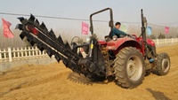 Zanjadora de Cadena de Dos Ruedas con Caja de Cambios y Rodamientos para Excavación Profunda en Suelos Duros, Potencia de 50-220 HP